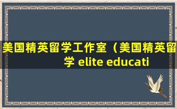 美国精英留学工作室（美国精英留学 elite education）